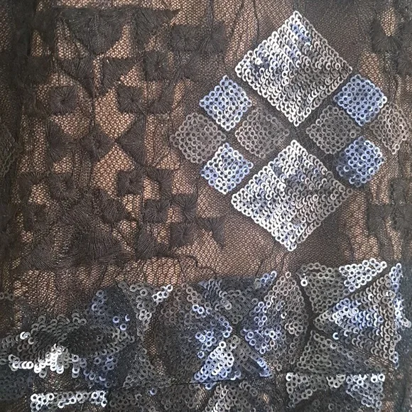 BCBGMAXAZRIA 'Samara' Sequin Lace Sheath Dress 12 - Picture 6 of 13